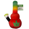 My Name is Bo da Bong, Funny Squeaky Weed Dog Toy, Cute Stuffed Parody Rasta Pot Bong, Cool Plush 420 Novelty Gift for Puppies & Small