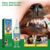Yegbong Pet Tooth Deodorizer Spray, Cats And Dogs Universal Mouth Cleaning Breath Freshening Spray