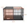 61" Extra Large Heavy Duty Dog Crate Dog cage Strong Metal Dog Kennels and Pens Crates for Large Dogs