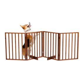The Wooden Dog Fence Brown (Option: as picture)